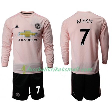 Fußballtrikots Manchester United ALEXIS 7 Kinder 2018-2019 Langarm Auswärts-trikot kaufen